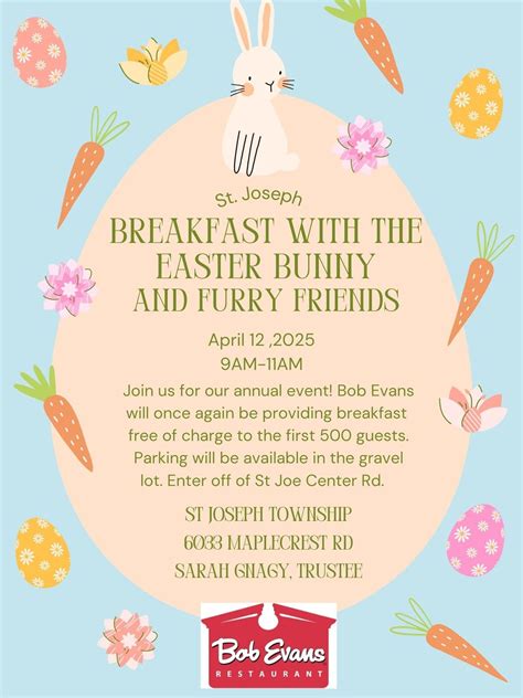 BREAKFAST WITH THE EASTER BUNNY, 6033 Maplecrest Rd, Fort Wayne, IN ...