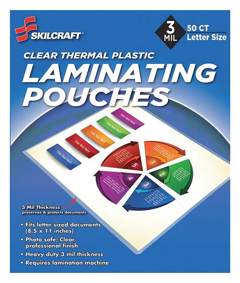 ABILITY ONE, Hot Lamination, 11 in Lg, Laminating Pouch - 53YH96|9330 ...