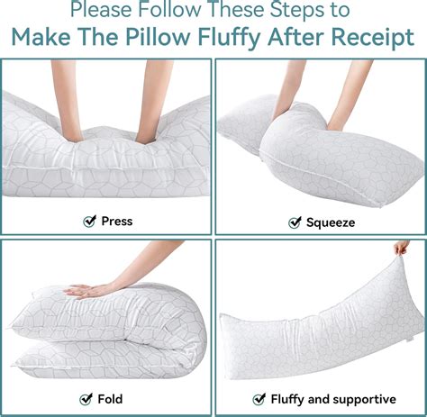 Oubonun 21x54 Full White Body Pillow for Adults, Big India | Ubuy