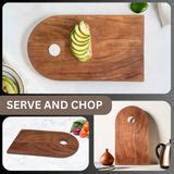 Acacia Wood U-Shaped Brown Cutting Board