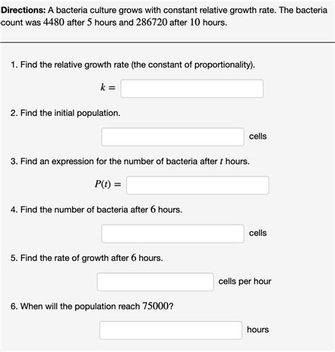 Image result for Bacteria Math Compound Continuously Equations
