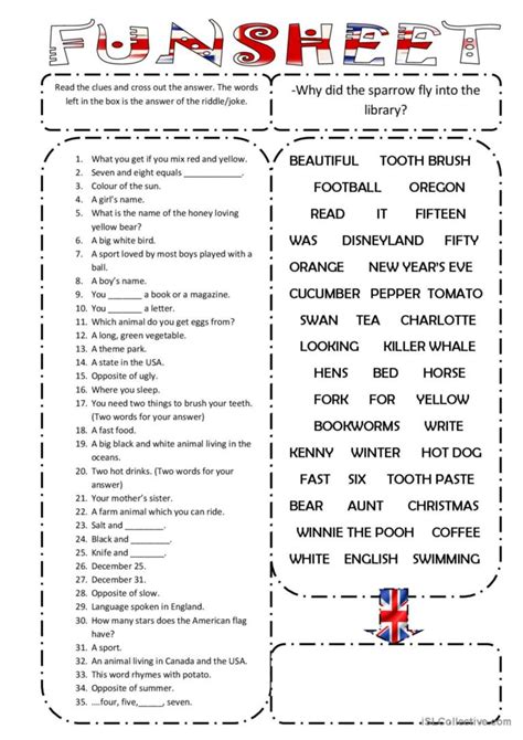 Fun English Worksheet Go 的图像结果