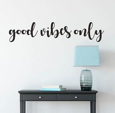 Heshengzaixian Good Vibes Only Wall Decal, Inspirational India | Ubuy