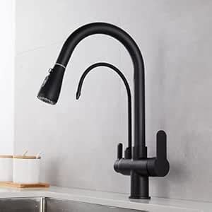 Rigwell Lifetime Table Top/Countertop Mounted Kitchen Sink Mixers Pull ...