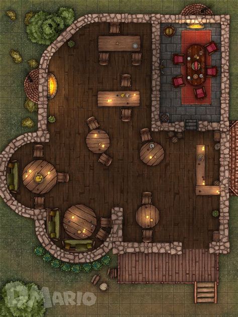 Dungeons and dragons tiled tavern map by mike perrotta on deviantart ...