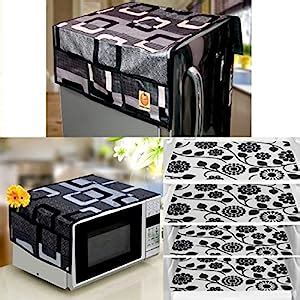 KANUSHI Industries® 1 Pc Fridge Covers/Refrigerator Cover + 1 Pc ...