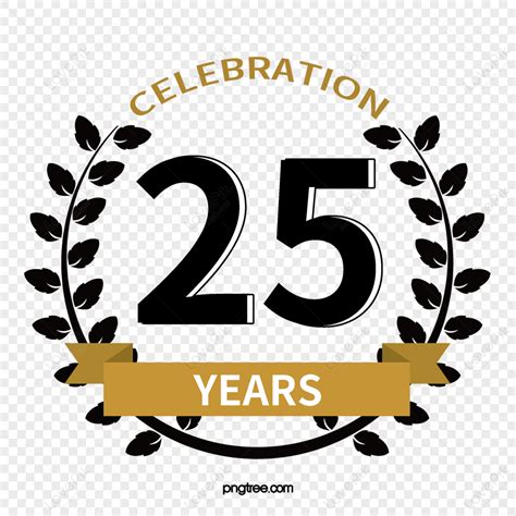 25th Anniversary PNG Images With Transparent Background | Free Download ...