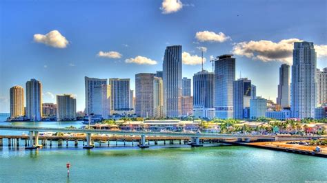 Miami Downtown Florida Cityscape Wallpapers - Wallpaper Cave