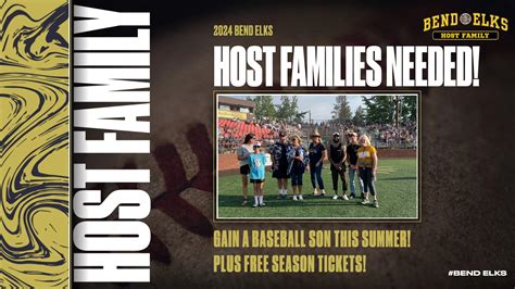 2024 Bend Elks Host Families Needed! — Bend Elks Baseball Club