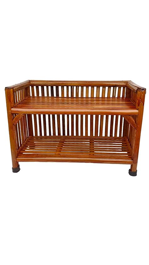 BCF Bamboo Craft Wooden Bamboo Cane Medium Size (Bait) Strong Shoe Rack ...