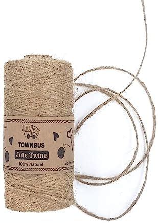 5mm Jute Twine, 328 Feet Braided Natural Jute Rope, Heavy Duty and ...
