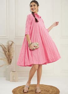 MAMISAA Women Self Design Flared Kurta - Buy MAMISAA Women Self Design ...