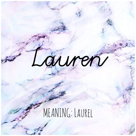 The Name Lauren In Purple