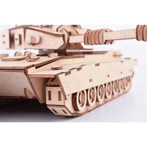 GuDoQi Wood Construction Tank Model Kit, 3D Wooden Puzzle for Adults ...