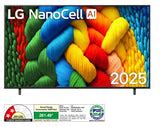 LG 65 Inch (164 cm) NanoCell 4K Smart TV (2025 Model, NANO85A, α7 AI P ...
