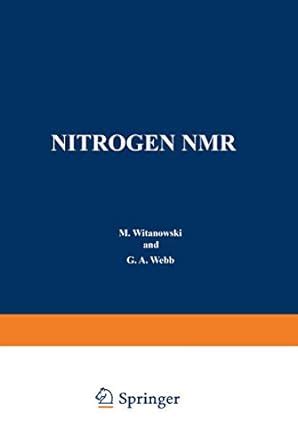 Buy Nitrogen NMR Book Online at Low Prices in India | Nitrogen NMR ...