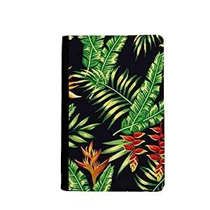 beatChong Tropical Leaf Drawing Art Plant Passport Holder Travel Wallet ...
