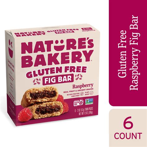 Nature's Bakery Gluten Free, Raspberry Fig Bars, 2 oz Each, 6 Twin Pack ...