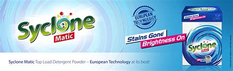 Syclone Matic Top Load Detergent Powder for Washing Machine, 2kg ...