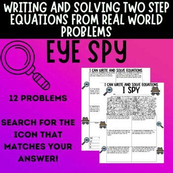 Image result for Solving Real-World Problems with Two Step Equation
