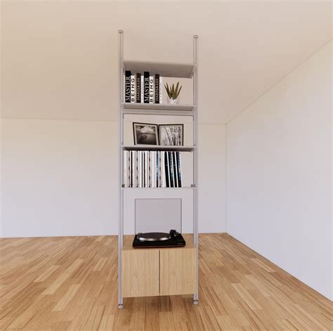 ModShelf Floor to Ceiling Room Divider Shelving with Cabinets – Modern ...
