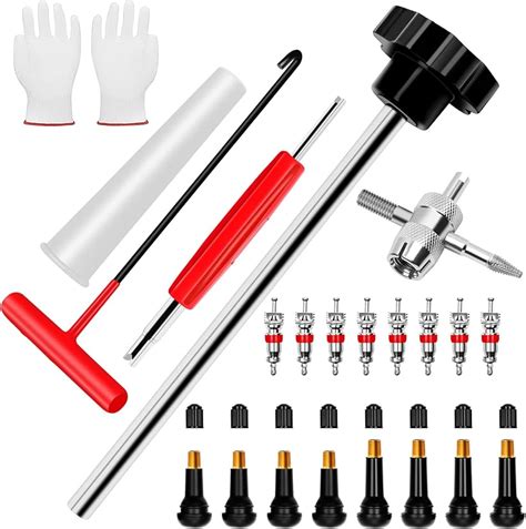 22pcs Tire Valve Stem Tool Quick Change Valve Installer Kit ...