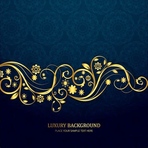 Dark blue luxury background | Free Vector