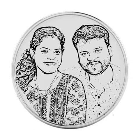 Photo Engraved Silver Coin - (10 Grams - 999 Pure Silver ...