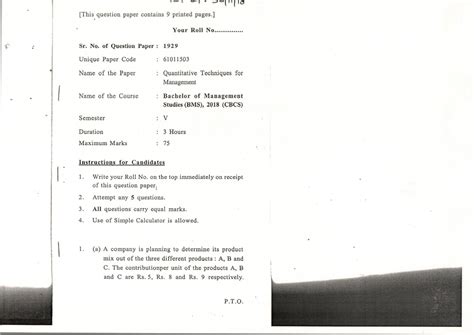 2018 Quantitative Techniques for Management copy - Bachelors of ...