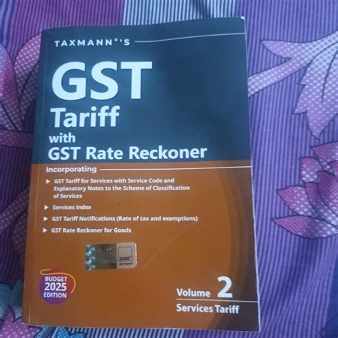 Buy Taxmann's GST Tariff with GST Rate Reckoner [Budget 2025 ...