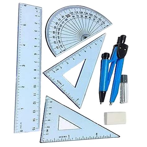 Buy Geometry Set Stationery Box Pencil Case Kit Educational Exam ...