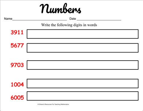 Image result for Numbers Writing
