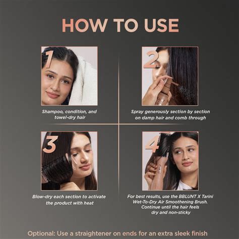 BBLUNT Instant Smooth Anti-Frizz Hair Spray,Tarini Peshawaria