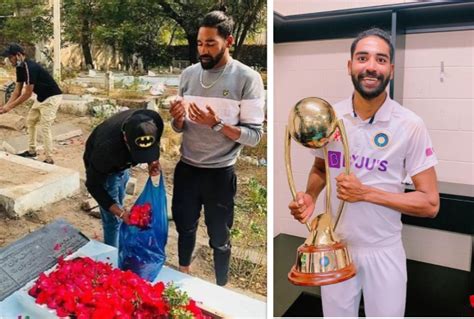 Mohammed Siraj's picture at his father's grave has gone viral - IBTimes ...