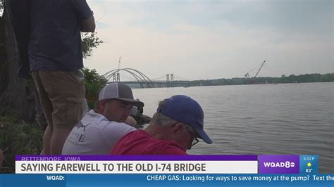 Hundreds gather to watch old I-74 bridge imploded | wqad.com