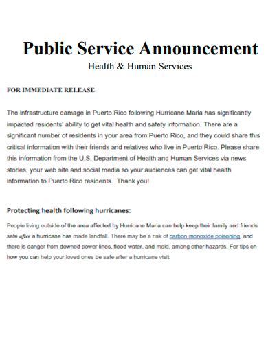 Image result for Public Service Announcement Examples