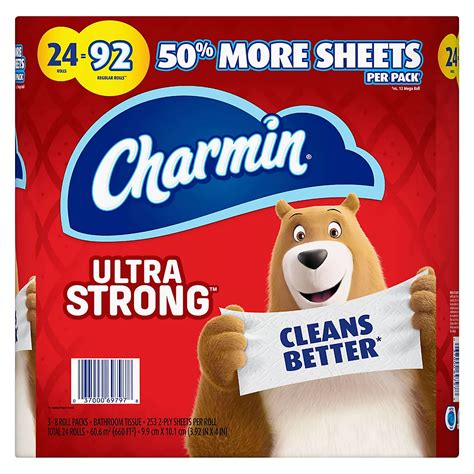 Charmin Ultra Strong Mega Lite Toilet Paper, 24 ct. | BJ's Wholesale Club