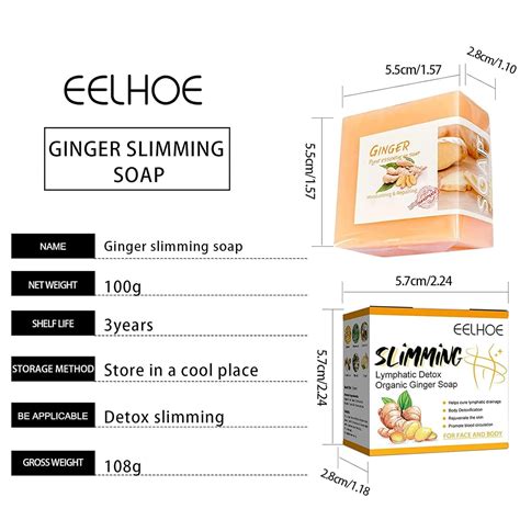 Buy JGONME Ginger Bar Soap - Lymphatic Detox Organic Ginger Bath Soap ...