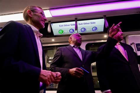 New Denver International Airport concourse train cars hit the rails