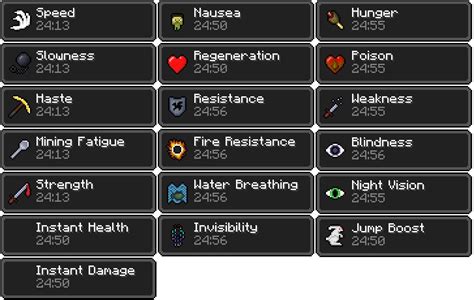 Minecraft Potion Effects 的图像结果