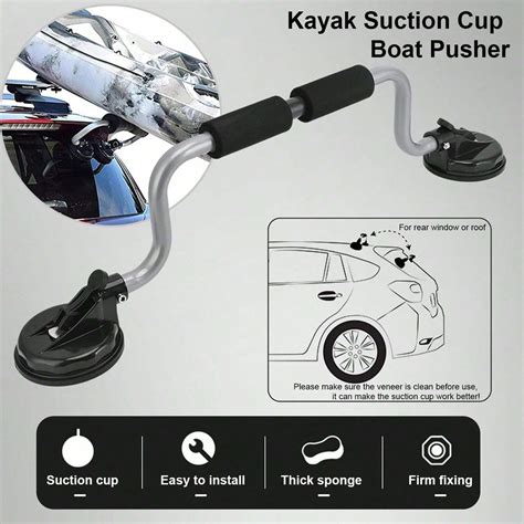 Kayak Suction Cups Loader, Canoe Trolley Load Assist Roof Rack ...