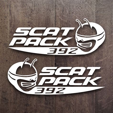 Scat Pack Logo NEW 19 23 Dodge Challenger "SCAT PACK 392" Hemi RH