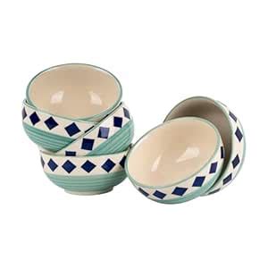 Buy Claywood Castle Ceramic Dish Serving Bowls Microwave-Safe Desert ...