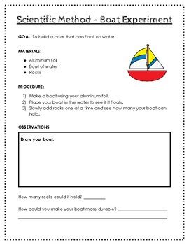 Image result for Science Project Boat