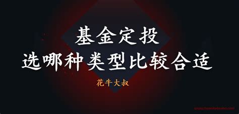 基金定投选哪种类型的基金收益比较好?(基金入门与技巧基础知识)-新手如何买基金-花牛大叔基金定投