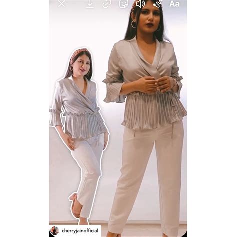 Cherry Jain In Our Elise V Neck Blouse | Made For Her Label