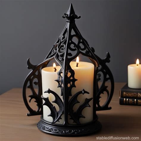 Gothic Candle Holder Design | Stable Diffusion Online