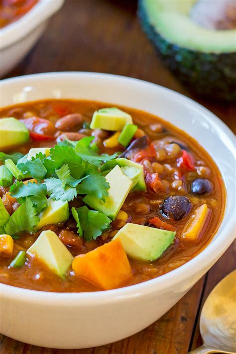 Lentil Chili Recipe - Vegan » LeelaLicious