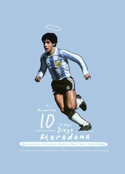 Diego Maradona - Football Legend - Sports Art Poster by Joel Jerry ...