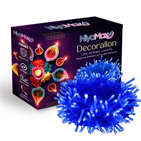 Buy NIYAMAX LED String Lights - 12 Meter Fairy Lights with Full View ...